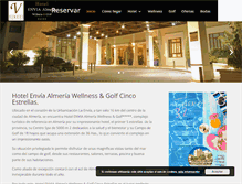 Tablet Screenshot of hotelenvialmeria.com